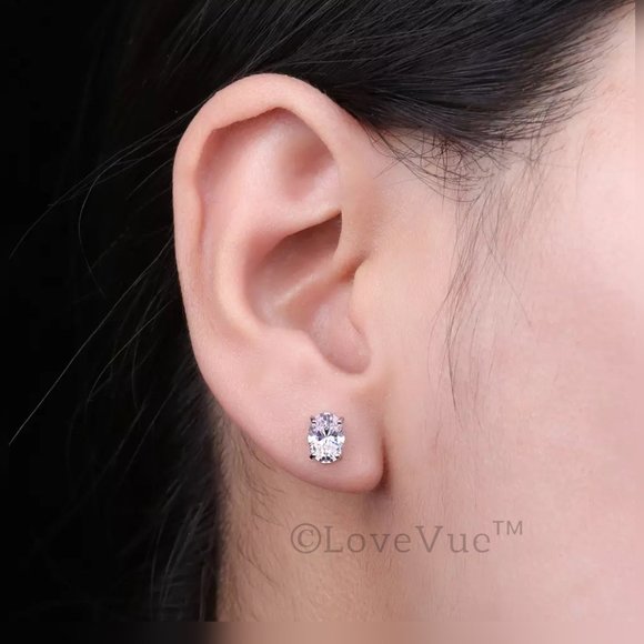 Certified 1ct. t.w. Diamond Oval Hidden Halo Stud Earrings VVS1 GRA Certified - Picture 9 of 16